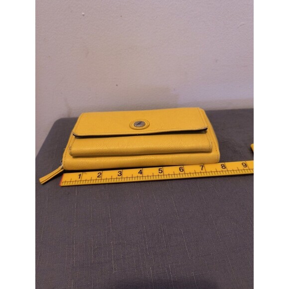 Nautica Womens Wallet Yellow Blue Credit Card ID Holder Zippered - Picture 7 of 9